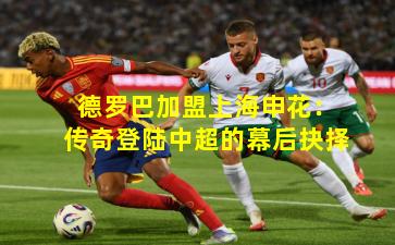 德罗巴加盟上海申花：传奇登陆中超的幕后抉择